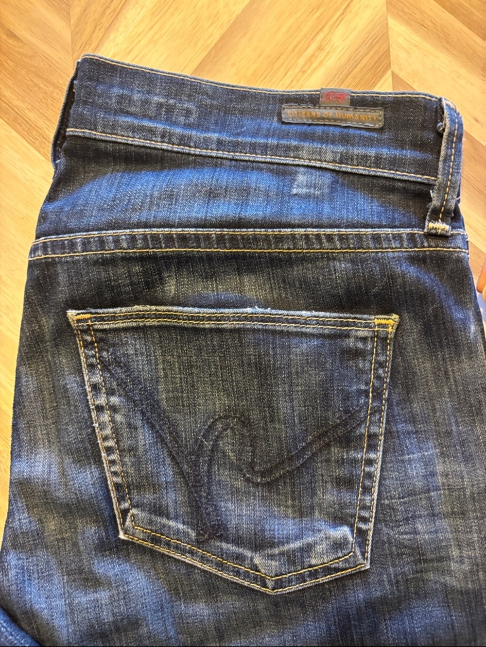 COH Women’s Ava Straight Leg Jeans in Dark Blue Denim - Picture 3 of 7